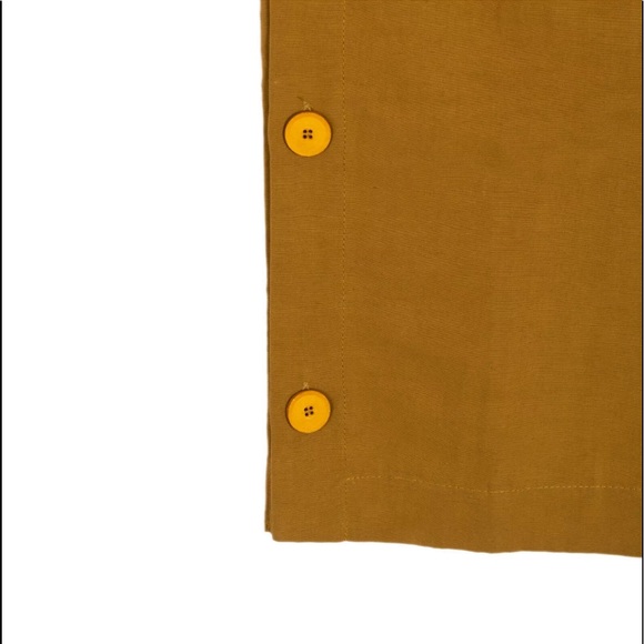 SUOLI Italy Linen Blend Pleated Front Cropped - Picture 4 of 10